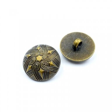 17mm žalvario sp. plastikinė saga su kilpute, 4vnt.