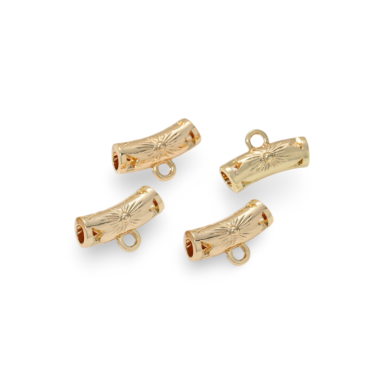 17x10mm 14k aukso sp. nerūdijančio plieno pakabuko laikiklis, 1vnt.