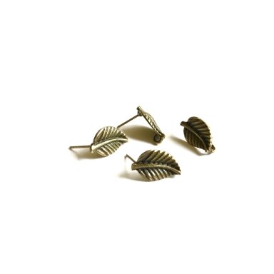 17x11mm žalvario sp. auskarų įvėrimai, 4vnt.