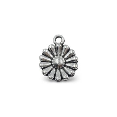 17x14mm sidabro sp. pakabukas ramunė, 13vnt.