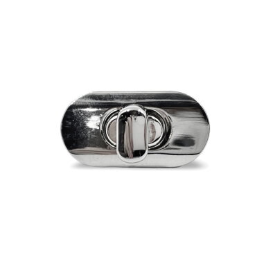 17x34mm platinos sp. užsegimas rankinei, 1vnt.
