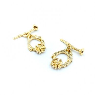 17x19mm 14k aukso sp. nerūdijančio plieno perkišamas užsegimas, 1vnt. 17x19mm 14k aukso sp. nerūdijančio plieno perkišamas užsegimas, 1vnt.