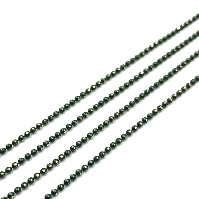 1,5mm juodos sp. grandinėlė, 1m