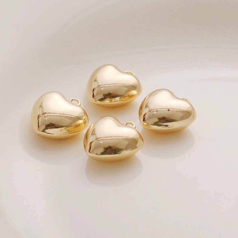 17x15mm 14k aukso sp. nerūdijančio plieno pakabukas širdis, 1vnt. 1 17x15mm 14k aukso sp. nerūdijančio plieno pakabukas širdis, 1vnt. 1