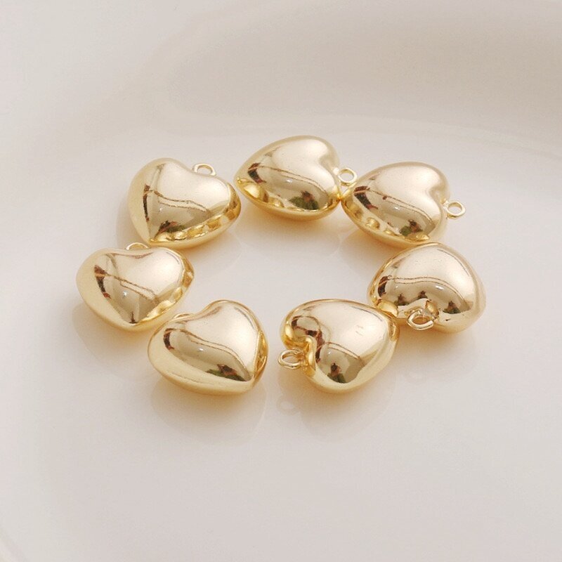 17x15mm 14k aukso sp. nerūdijančio plieno pakabukas širdis, 1vnt. 17x15mm 14k aukso sp. nerūdijančio plieno pakabukas širdis, 1vnt.