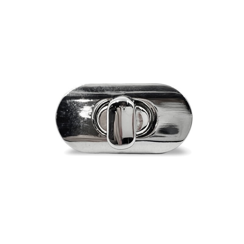 17x34mm platinos sp. užsegimas rankinei, 1vnt.