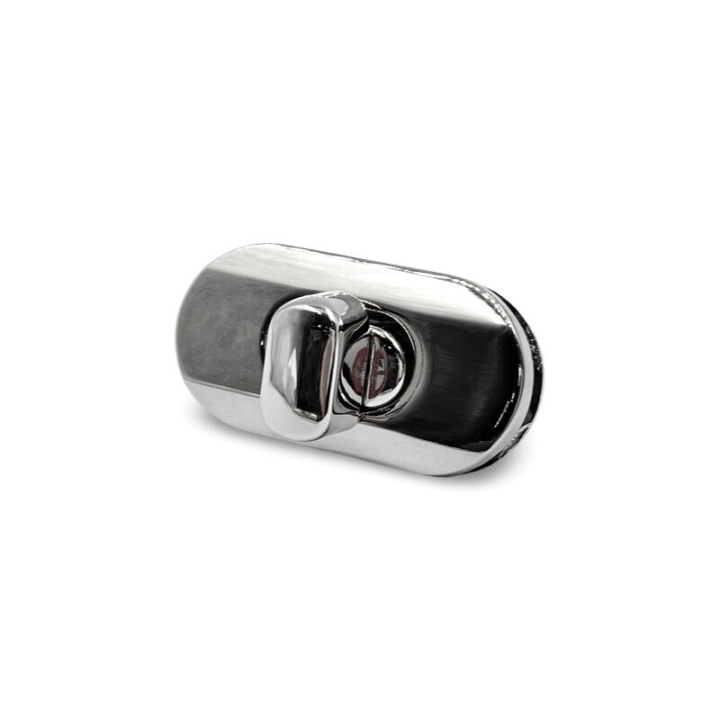 17x34mm platinos sp. užsegimas rankinei, 1vnt. 1