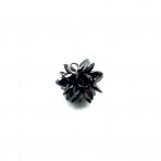 18mm juodos sp. gėlės formos cirkonis, 1vnt.