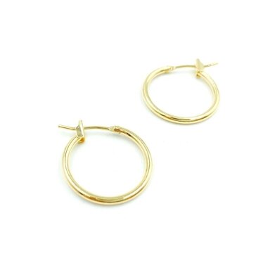 18mm 14K aukso sp. nerūdijančio plieno auskarų įvėrimai, 2vnt. 18mm 14K aukso sp. nerūdijančio plieno auskarų įvėrimai, 2vnt.
