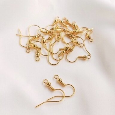 18mm 18k aukso sp. nerūdijančio plieno auskarų įvėrimai, 4vnt. 18mm 18k aukso sp. nerūdijančio plieno auskarų įvėrimai, 4vnt.
