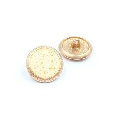 18mm aukso ir gelsvos sp. metalinė saga su kilpute, 1vnt.