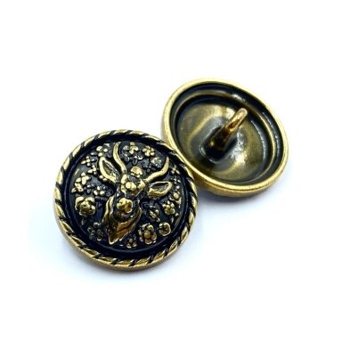 18mm aukso sp. metalinė saga su kilpute, 1vnt.