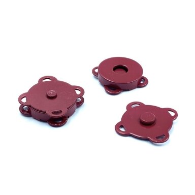 18mm bordo sp. prisiuvamas magnetinis užsegimas rankinėms, 2vnt. 18mm bordo sp. prisiuvamas magnetinis užsegimas rankinėms, 2vnt.