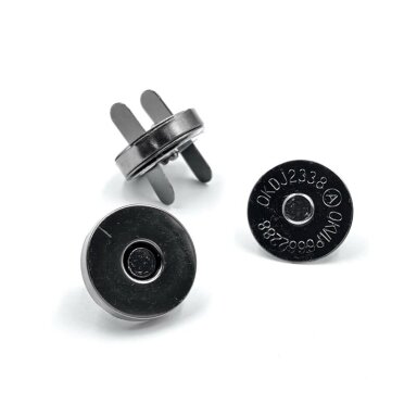 18mm juodintos sp. magnetinis užsegimas rankinėms, 3vnt. 18mm juodintos sp. magnetinis užsegimas rankinėms, 3vnt.