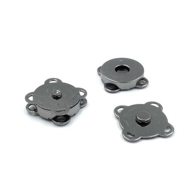 18mm juodintos sp. prisiuvamas magnetinis užsegimas rankinėms, 3vnt. 18mm juodintos sp. prisiuvamas magnetinis užsegimas rankinėms, 3vnt.