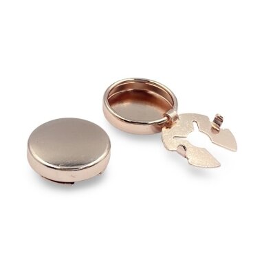 18mm rose gold sp. sagos dangtelio ruošinys,  2vnt.