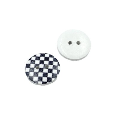 18mm juodos ir baltos sp. medinė saga, 4vnt.