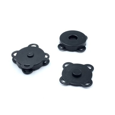 18mm juodos sp. prisiuvamas magnetinis užsegimas rankinėms, 2vnt. 18mm juodos sp. prisiuvamas magnetinis užsegimas rankinėms, 2vnt.
