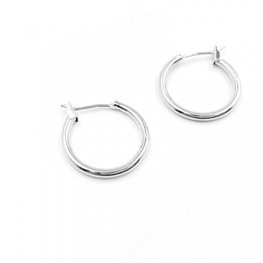 18mm platinos sp. nerūdijančio plieno auskarų įvėrimai, 2vnt. 18mm platinos sp. nerūdijančio plieno auskarų įvėrimai, 2vnt.