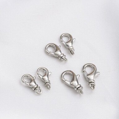 18mm platinos sp. nerūdijančio plieno užsegimas karabinas, 1vnt. 18mm platinos sp. nerūdijančio plieno užsegimas karabinas, 1vnt.
