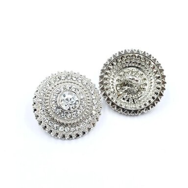 18mm sidabro sp. metalinė saga su kilpute, 1vnt.