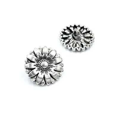 18mm sidabro sp. metalinė saga su kilpute, 4vnt.