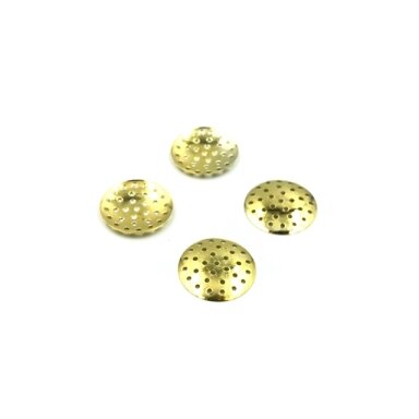 18mm skersmens aukso sp. perforuotas diskas, 33vnt. 18mm skersmens aukso sp. perforuotas diskas, 33vnt.