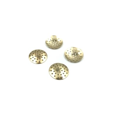 20mm skersmens aukso sp. perforuotas diskas, 24vnt. 20mm skersmens aukso sp. perforuotas diskas, 24vnt.
