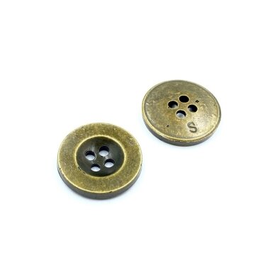 18mm žalvario sp. plastikinė saga, 6vnt.