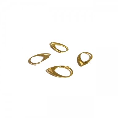 18x11mm aukso sp. auskarų įvėrimai, 20vnt.