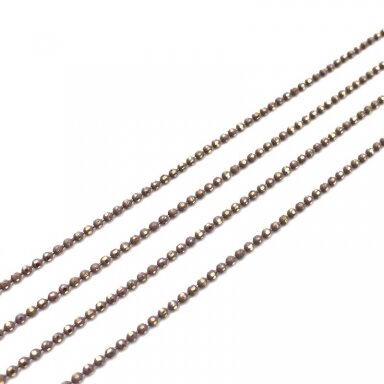 1,2mm kreminės ir aukso sp. grandinėlė, 1m