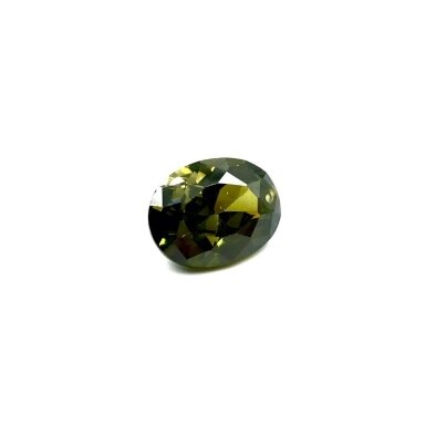 18x12mm samaninės sp. ovalo formos cirkonis, 1vnt.