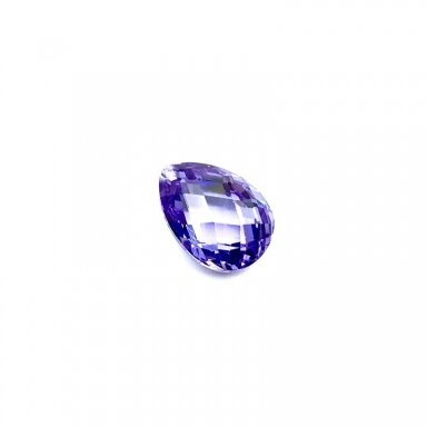 18x13mm alyvinės sp. lašo formos cirkonis, 1vnt.