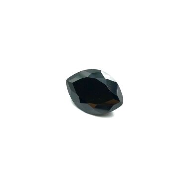 18x13mm juodos sp. akies formos cirkonis, 1vnt.