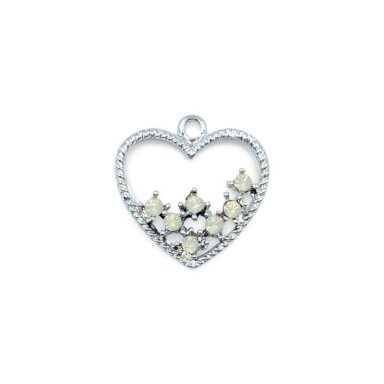 18x18mm sidabro sp. pakabukas širdis, 1vnt.