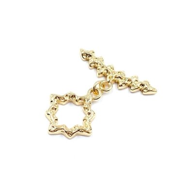 18x23mm 14k aukso sp. nerūdijančio plieno perkišamas užsegimas, 1vnt. 18x23mm 14k aukso sp. nerūdijančio plieno perkišamas užsegimas, 1vnt.