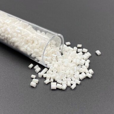 1,8x2,7mm baltos AB sp. biserio karoliukai, ±10g