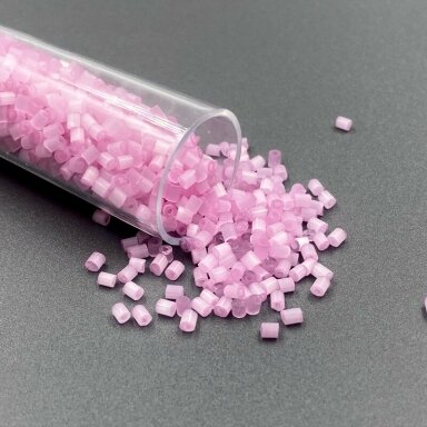 1,8x2mm rožinės sp. biserio karoliukai, ±10g