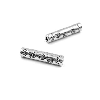 18x4mm sidabro sp. intarpai, 16vnt.