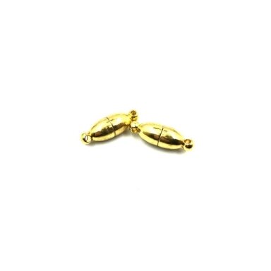 18x6mm aukso sp. magnetiniai užsegimai, 2vnt.