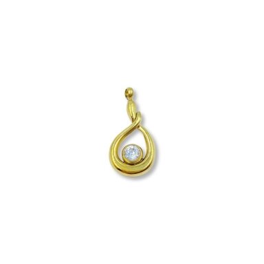 18x9mm 14k aukso sp. nerūdijančio plieno pakabukas, 1vnt.