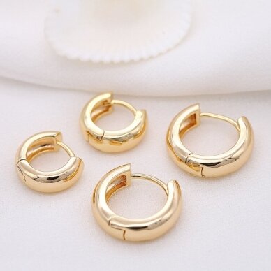 18mm 14k aukso sp. nerūdijančio plieno auskarų įvėrimai, 2vnt. 18mm 14k aukso sp. nerūdijančio plieno auskarų įvėrimai, 2vnt.