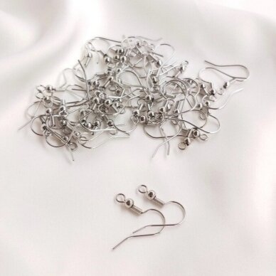 18mm platinos sp. nerūdijančio plieno auskarų įvėrimai, 4vnt. 18mm platinos sp. nerūdijančio plieno auskarų įvėrimai, 4vnt.
