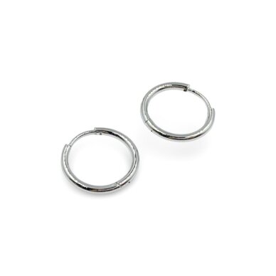 18mm platinos sp. nerūdijančio plieno auskarų įvėrimai, 2vnt. 18mm platinos sp. nerūdijančio plieno auskarų įvėrimai, 2vnt.