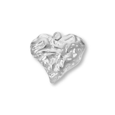 18x17mm platinos sp. nerūdijančio plieno pakabukas širdis, 1vnt. 18x17mm platinos sp. nerūdijančio plieno pakabukas širdis, 1vnt.