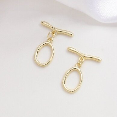 18x20mm 14k aukso sp. nerūdijančio plieno perkišamas užsegimas, 1vnt. 18x20mm 14k aukso sp. nerūdijančio plieno perkišamas užsegimas, 1vnt.