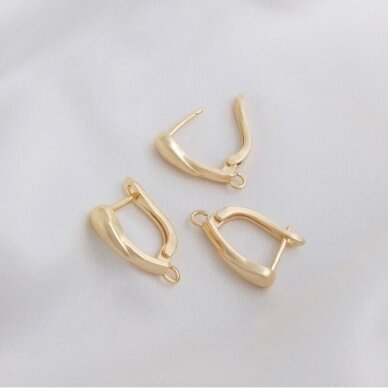 18x4mm 14k aukso sp. nerūdijančio plieno auskarų įvėrimai, 2vnt. 18x4mm 14k aukso sp. nerūdijančio plieno auskarų įvėrimai, 2vnt.
