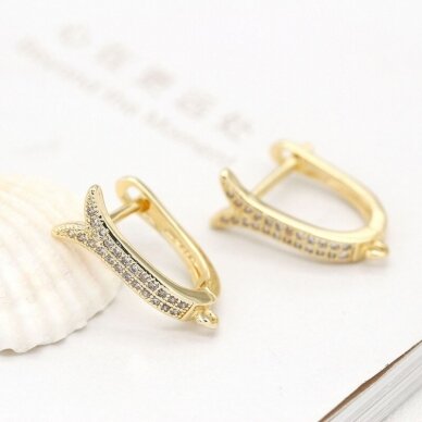 18x7mm 14k aukso sp. nerūdijančio plieno auskarų įvėrimai, 2vnt. 18x7mm 14k aukso sp. nerūdijančio plieno auskarų įvėrimai, 2vnt.