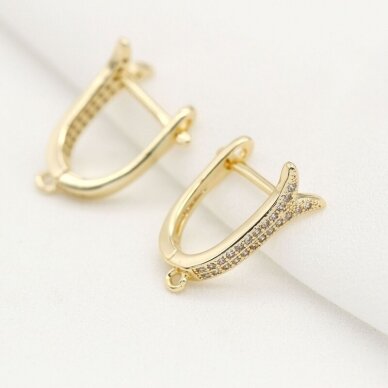 18x7mm 14k aukso sp. nerūdijančio plieno auskarų įvėrimai, 2vnt. 2 18x7mm 14k aukso sp. nerūdijančio plieno auskarų įvėrimai, 2vnt. 2