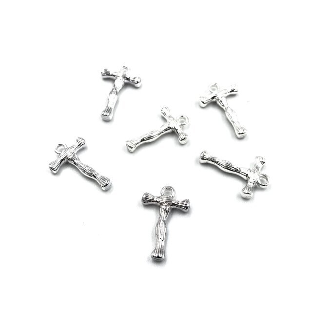18x11mm sidabro sp. nerūdijančio plieno pakabukas T raidė, 2vnt.